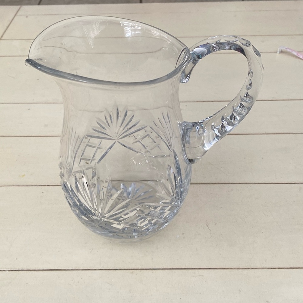 Rogaska crystal pitcher in the Richmond pattern.
